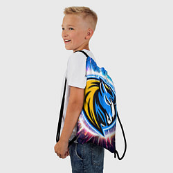 Рюкзак-мешок Даллас Маверикс логотип в искрах, цвет: 3D-принт — фото 2