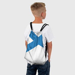 Рюкзак-мешок Военно-морской флот: Андреевский флаг, цвет: 3D-принт — фото 2