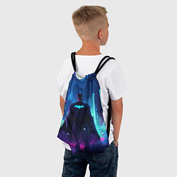 Рюкзак-мешок Бэтмен неоновый город, цвет: 3D-принт — фото 2