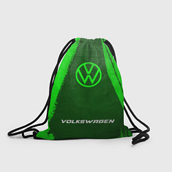 Рюкзак-мешок Volkswagen - green gradient по-центру, цвет: 3D-принт