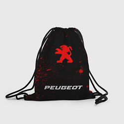 Рюкзак-мешок Peugeot - red gradient по-центру, цвет: 3D-принт