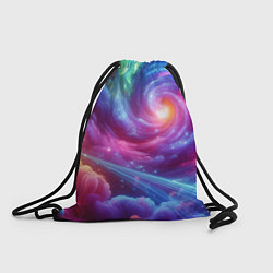 Рюкзак-мешок Neon space fantasy, цвет: 3D-принт