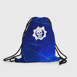 Рюкзак-мешок Gears of War blue poly, цвет: 3D-принт
