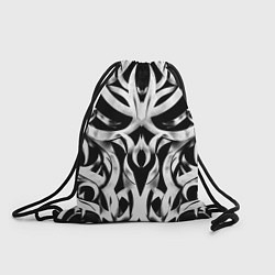 Мешок для обуви Абстрактный узор - изогнутые формы трайбл татуиров