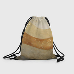 Мешок для обуви Бежево-золотые полосы с блестками