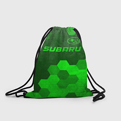 Рюкзак-мешок Subaru - green gradient посередине, цвет: 3D-принт