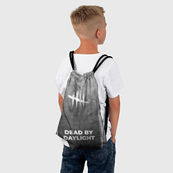 Рюкзак-мешок Dead by Daylight - grey gradient по-центру, цвет: 3D-принт — фото 2