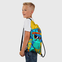 Рюкзак-мешок NFT water ape, цвет: 3D-принт — фото 2