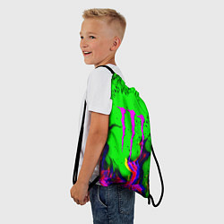 Рюкзак-мешок Monster Energy flame, цвет: 3D-принт — фото 2