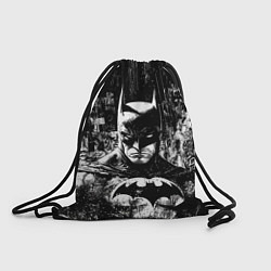 Рюкзак-мешок Бэтмен черно-белый стиль, цвет: 3D-принт