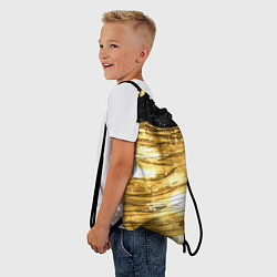 Рюкзак-мешок Золотой текстурный фон, цвет: 3D-принт — фото 2