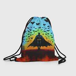 Рюкзак-мешок Бэтмен и летучие мыши, цвет: 3D-принт