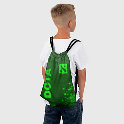 Рюкзак-мешок Dota - green gradient вертикально, цвет: 3D-принт — фото 2