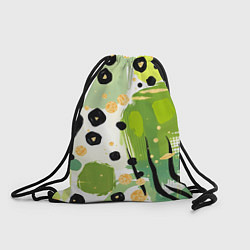 Мешок для обуви Зеленый анималистичный паттерн