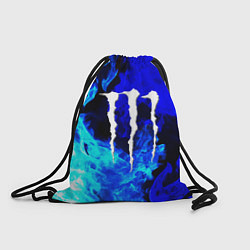 Мешок для обуви Monster energy синий дым