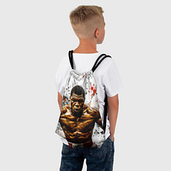 Рюкзак-мешок Мухаммед Али на белом, цвет: 3D-принт — фото 2