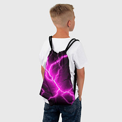 Рюкзак-мешок The color is pink and black, цвет: 3D-принт — фото 2