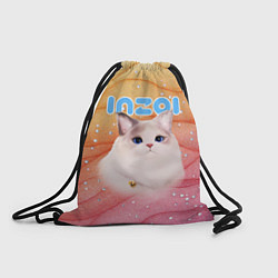 Рюкзак-мешок Inzoi кошечка на блестящем фоне, цвет: 3D-принт