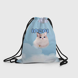 Рюкзак-мешок Inzoi котик и облачка, цвет: 3D-принт