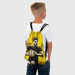 Рюкзак-мешок Регбист на желтом, цвет: 3D-принт — фото 2