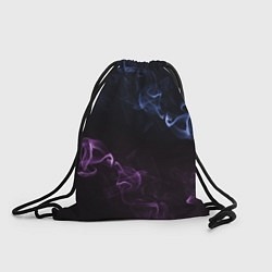 Рюкзак-мешок Color black blue pink, цвет: 3D-принт