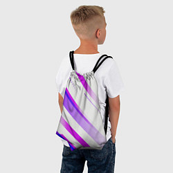 Рюкзак-мешок Color white pink, цвет: 3D-принт — фото 2