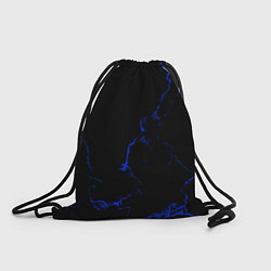 Рюкзак-мешок Color black blue, цвет: 3D-принт