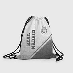 Рюкзак-мешок Real Madrid - white gradient вертикально, цвет: 3D-принт