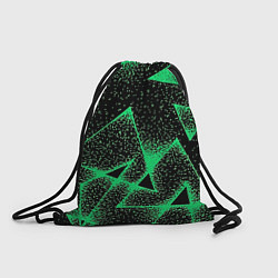 Мешок для обуви A light green triangle with dots