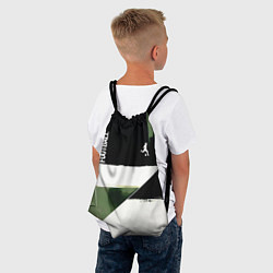 Рюкзак-мешок Футбол на фоне брызг красок, цвет: 3D-принт — фото 2