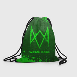 Рюкзак-мешок Watch Dogs - green gradient, цвет: 3D-принт