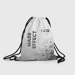 Рюкзак-мешок Mass Effect - white gradient вертикально, цвет: 3D-принт