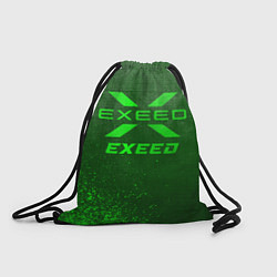 Рюкзак-мешок Exeed - green gradient, цвет: 3D-принт