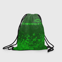 Рюкзак-мешок Chevrolet - green gradient посередине, цвет: 3D-принт
