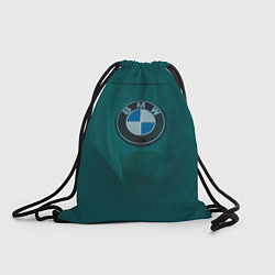 Мешок для обуви Логотип BMW на зелёном фоне