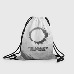 Рюкзак-мешок The Callisto Protocol - white gradient, цвет: 3D-принт