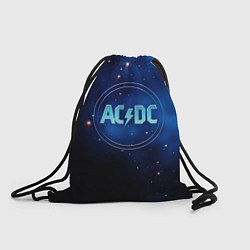 Рюкзак-мешок ACDC логотип на синем фоне, цвет: 3D-принт