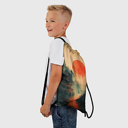 Рюкзак-мешок Старый Японский монастырь, цвет: 3D-принт — фото 2