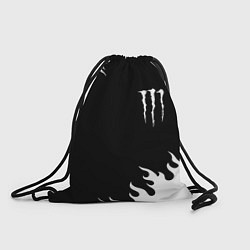 Мешок для обуви Monster energy белый огонь