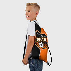 Рюкзак-мешок ФК Урал - оранжево черные, цвет: 3D-принт — фото 2