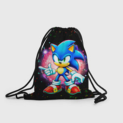 Рюкзак-мешок Sonic in space, цвет: 3D-принт