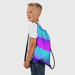 Рюкзак-мешок Неоновый прилив, цвет: 3D-принт — фото 2