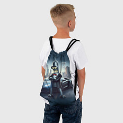 Рюкзак-мешок Крутой Бендер рядом с Ламборджини, цвет: 3D-принт — фото 2