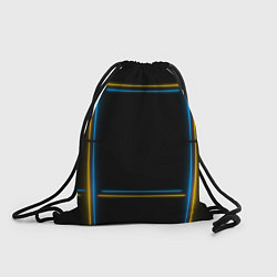 Мешок для обуви Neon yellow light blue