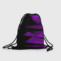 Мешок для обуви Color purple black stripes