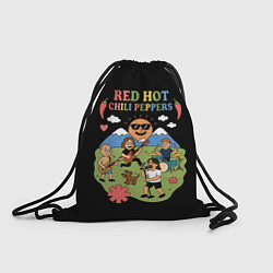 Рюкзак-мешок Red Hot Chili Peppers, мультяшный стиль, цвет: 3D-принт