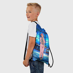 Рюкзак-мешок Сиратори Айра хочет спать, цвет: 3D-принт — фото 2