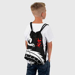 Рюкзак-мешок Doom dragon steel, цвет: 3D-принт — фото 2