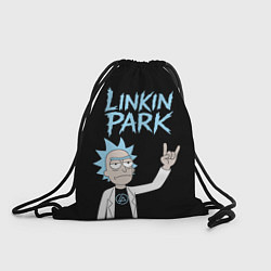 Рюкзак-мешок Linkin Park и Рик рокер двухсторонняя, цвет: 3D-принт