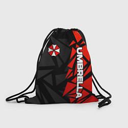 Рюкзак-мешок Umbrella corp - красные фрагменты, цвет: 3D-принт